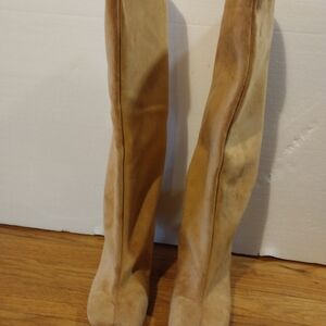 Elegant Tan Over the Knee Women's Boots